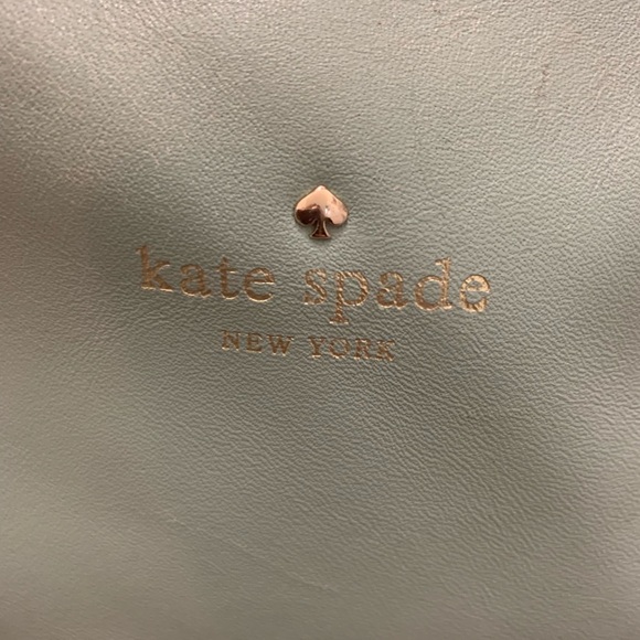 Kate Spade Mint Green & Black Bucket Bag w/ Strap - Picture 2 of 4